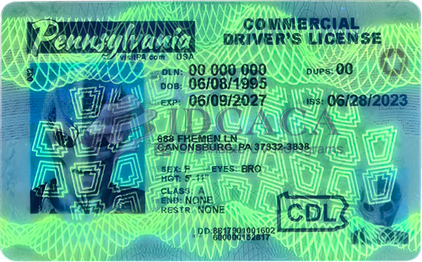 Pennsylvania CDL UV